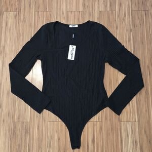 NWT Zeagoo Black Long Sleeve Bodysuit